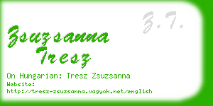 zsuzsanna tresz business card